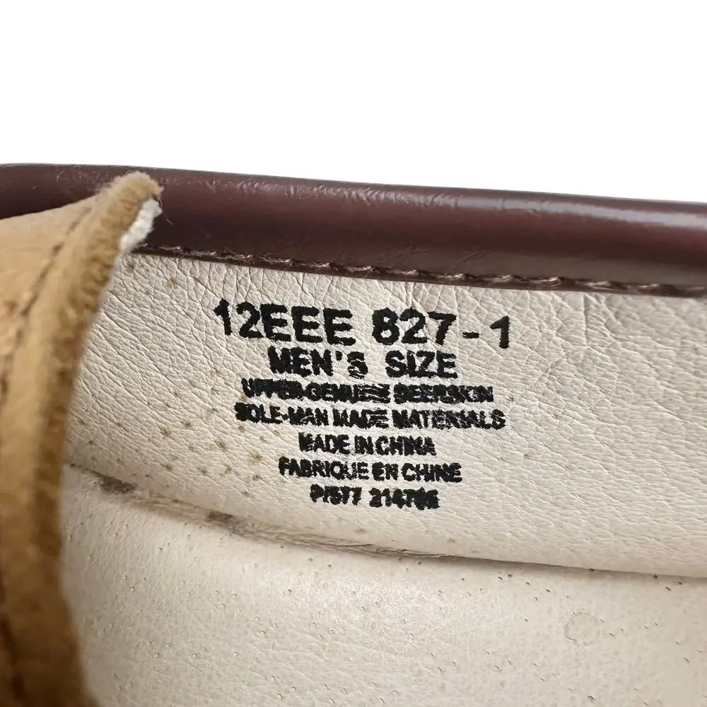 L.B. Evans | Men | Genuine Deerskin Extra Wide Moccasin Slippers | 12 EEE